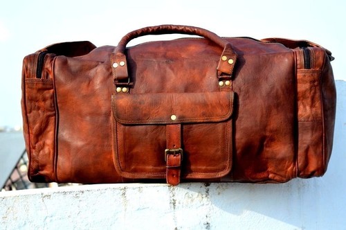 Bag leather genuine travel - bag,