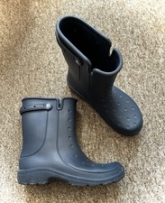 Crocs Navy Ankle Wellies Mens