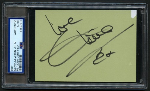Olivia newton john signed - newton-john,