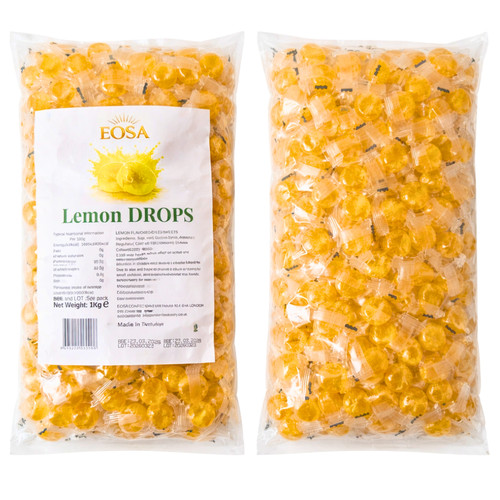 Hard candy lemon drops - lemon, 1kg