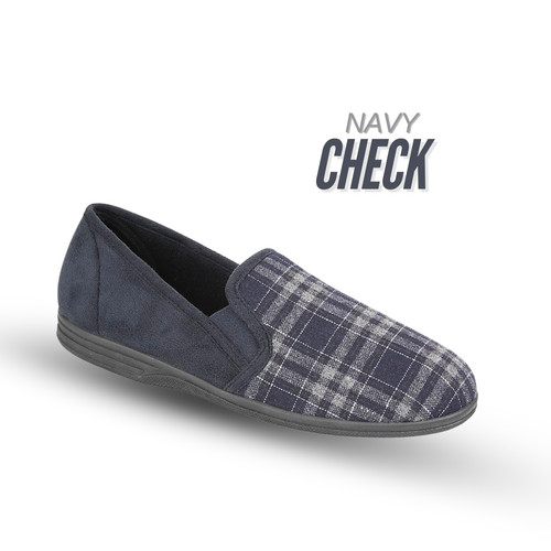 Mens twin gusset slippers - twin,