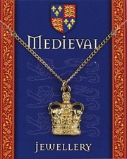 Heraldic Crown Pendant - Gold Plated On A Chain - Medieval Royal Jewellery