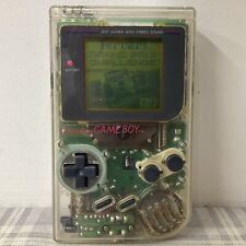 nintendo game boy console clear transparent with Ferrari  game working