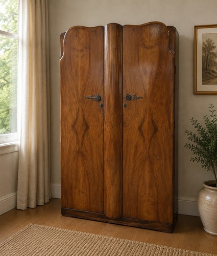 Vintage art deco walnut - vintage,