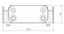 AVA Oil Cooler AU3351 for LAND