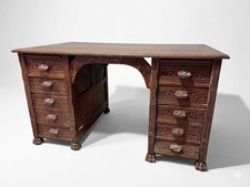 Antique Tiger Oak Executive
