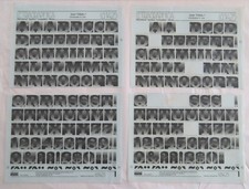Letraset Letragraphica Tonal Font LG1425 - Christopher Lee 1973 Half Tone Effect