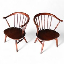 Pair Of Ercol 541 Cowhorn Low