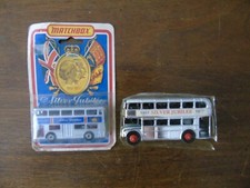 Lone Star Toys Routemaster Bus 'Silver Jubilee' and matchbox version