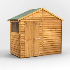 Shed | Power Overlap Apex Garden Sheds | Wooden Workshop | Sizes 4x8 up to 20x8