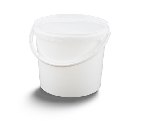 Litre white plastic - white, bucket