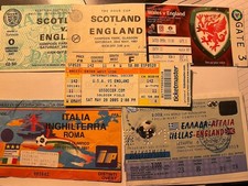 ENGLAND INTERNATIONAL AWAY MATCH TICKETS - £19 EACH, SEE LIST