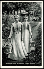 Postcard  Mennonite Maids of