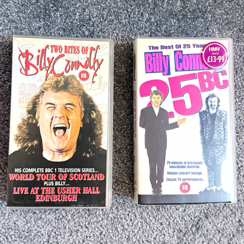 Billy connolly vhs - x2, two