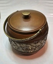 Vintage Copper & Brass Tin Lined Tea Caddy by Linton