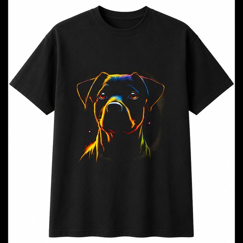 Patterdale terrier glowing dog - patterdale,