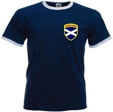 Scotland Scottish Soccer Football Soccer Shield Crest Retro T-Shirt Unisex Adult