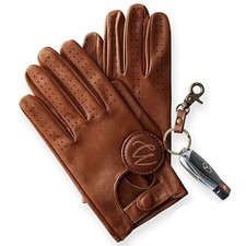 Men's Genuine Lambskin Real Chauffeuring Leather Driving Gloves Swift Wears