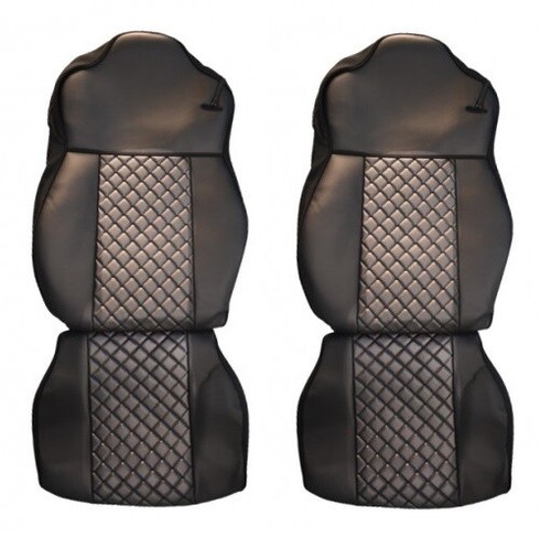 Set black grey - seat, pu