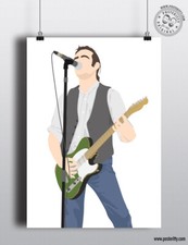 FRANCIS ROSSI Status Quo Live Aid Minimal Poster Posteritty Art Print Minimalist