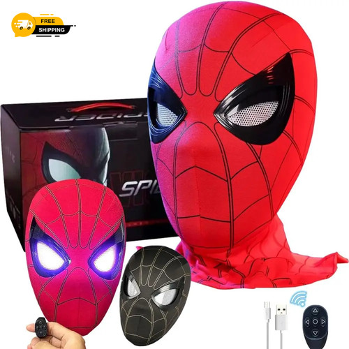 Spiderman mask eyes movable - spiderman,