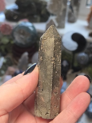 Pyrite crystal tower beautiful - pyrite,