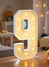 light up numbers 3ft number 9