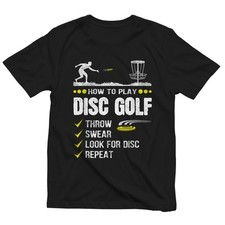 How to Play Disc Golf Frisbee Fun t-shirt Golf, Golfing Tee - T-Shirt