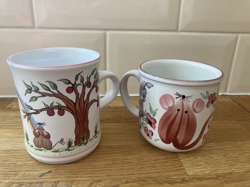 Vintage denby mugs apple - vintage,