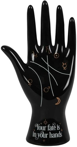 Palmistry hand ornament ring - palmistry, ornament/ring