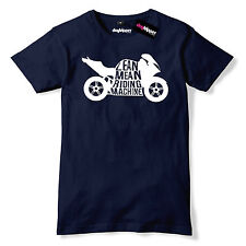 Lean Mean Riding Machine Mens Premium T-Shirt Motorbike Bike Super Bike Funny