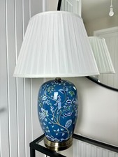 Blue Green White Floral