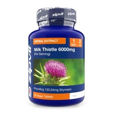 Zipvit Milk Thistle 6000mg - High Strength - Natural Digestive Support