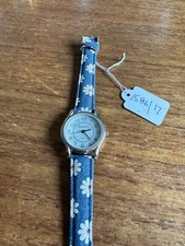 Girls ELIZABETH ROSE Watch with Blue Flower Straps W1586/17