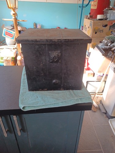 Antique coal log - antique, box