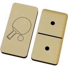 'Table Tennis Outline' Domino