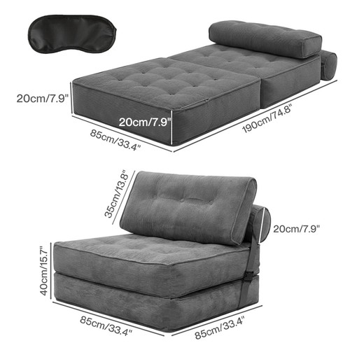 Convertible sofa bed 1 - sofa, 3-in-1