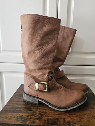 Steve madden tan leather tall - leather,