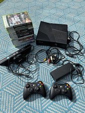 Microsoft Xbox 360 + Kenetic Sensor 2 x Controllers + 15 Games Tested & Working