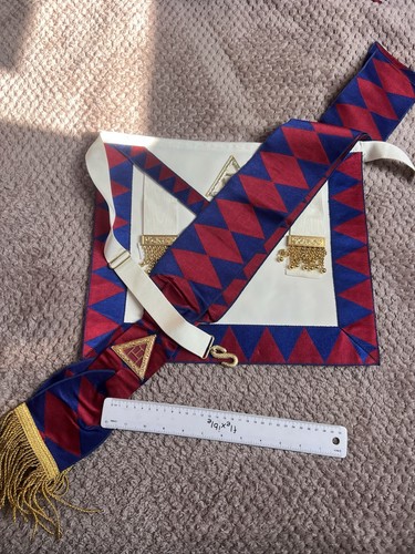 Vintage masonik apron and - masonik,