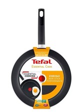 Tefal 28cm Non-Stick Frying Pan, Essential Cook, Excluding Induction, 4 Hobs
