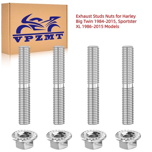 Exhaust studs nuts for harley - studs,