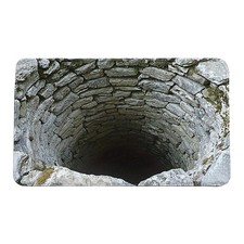 3D Optical Illusion Endless Abyss Non-Slip Door Mat Washable Durable Rug