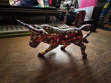mosaic bull/cow