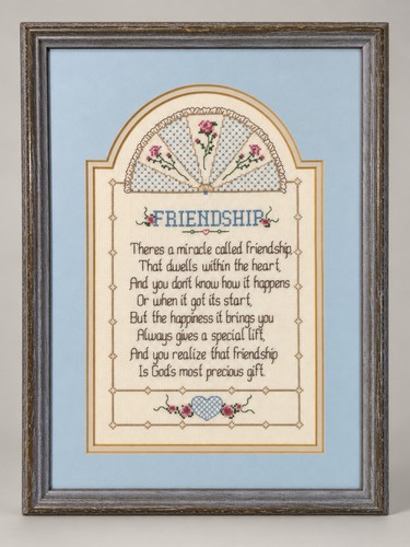 Needlecraft framed friendship - needlecraft,