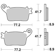 PAIR OF BRAKE PADS 834RQ 834