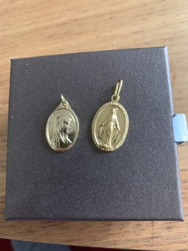 Vintage catholic virgen - virgen, medals