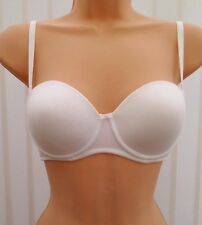 TRIUMPH WHITE or BLACK STRAPLESS / STRAPS SMOOTH SEAMLESS PADDED T-SHIRT BRA NEW