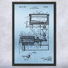 Ice Cream Machine Patent Wall Art: Icecream Art, Restaurant Decor, Server Gift