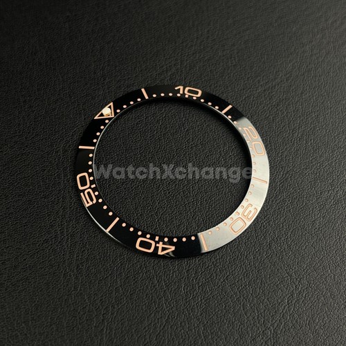 Black and rose gold ceramic - black,